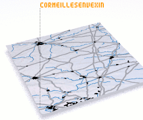 3d view of Cormeilles-en-Vexin