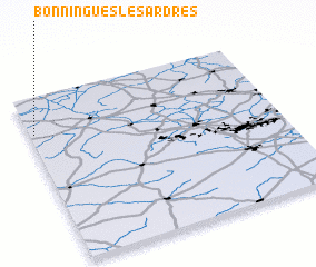 3d view of Bonningues-lès-Ardres