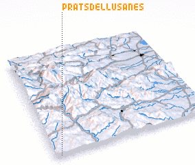 3d view of Prats de Llusanés