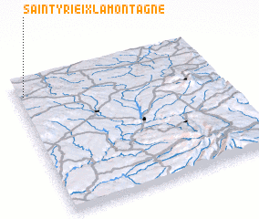 3d view of Saint-Yrieix-la-Montagne