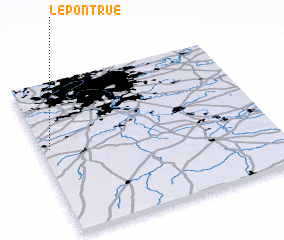 3d view of Le Pont Rué