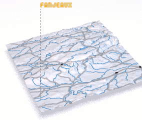 3d view of Fanjeaux