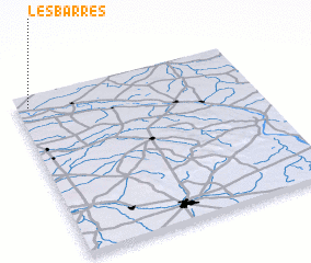 3d view of Les Barres