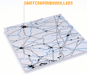 3d view of Saint-Crépin-Ibouvillers