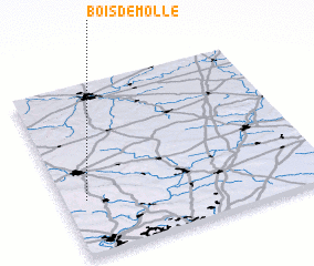 3d view of Bois de Molle