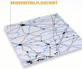 3d view of Briquemesnil-Floxicourt