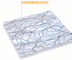 3d view of Cenne-Monestiès