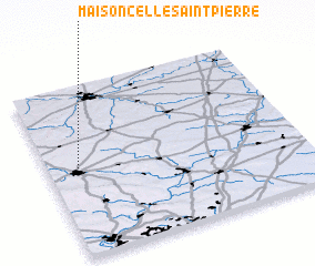 3d view of Maisoncelle-Saint-Pierre