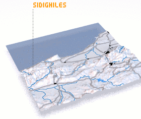 3d view of Sidi Ghiles