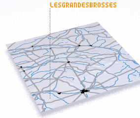 3d view of Les Grandes Brosses