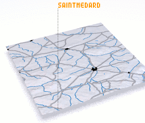 3d view of Saint-Médard