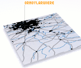 3d view of Ormoy-la-Rivière