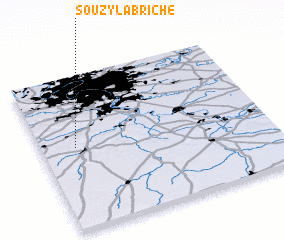 3d view of Souzy-la-Briche