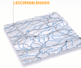 3d view of Lescure-dʼAlbigeois