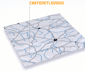 3d view of Châtenet-le-Vieux