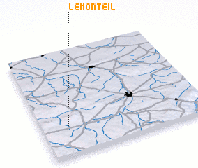 3d view of Le Monteil