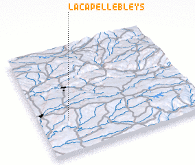 3d view of La Capelle-Bleys