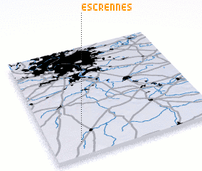 3d view of Escrennes