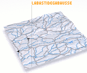 3d view of Labastide-Gabausse