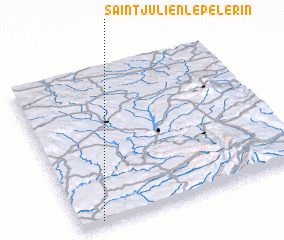 3d view of Saint-Julien-le-Pélerin