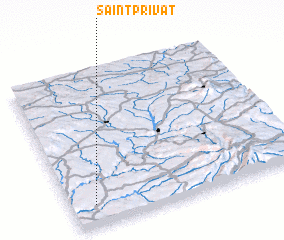 3d view of Saint-Privat