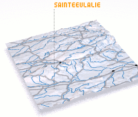 3d view of Sainte-Eulalie