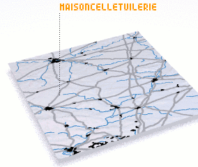 3d view of Maisoncelle-Tuilerie