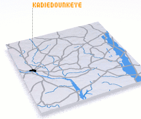 3d view of Kadié Dounkeye