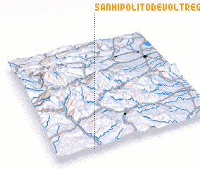 3d view of San Hipólito de Voltregá