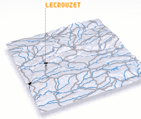 3d view of Le Crouzet