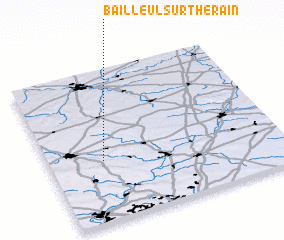 3d view of Bailleul-sur-Thérain