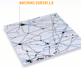 3d view of Bacouel-sur-Selle