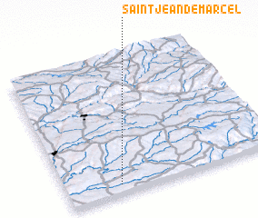 3d view of Saint-Jean-de-Marcel