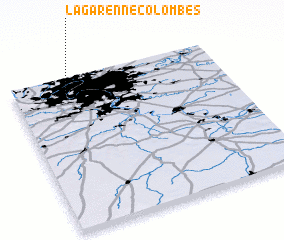 3d view of La Garenne-Colombes