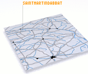 3d view of Saint-Martin-dʼAbbat