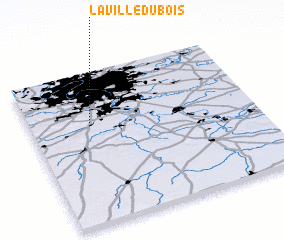 3d view of La Ville-du-Bois