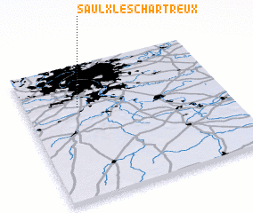 3d view of Saulx-les-Chartreux