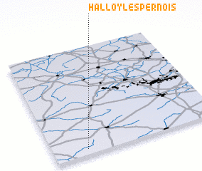 3d view of Halloy-lès-Pernois