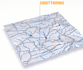 3d view of Saint-Thomas