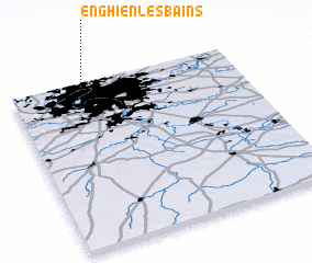 3d view of Enghien-les-Bains