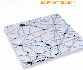 3d view of Bruyères-sur-Oise