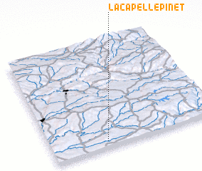 3d view of Lacapelle-Pinet