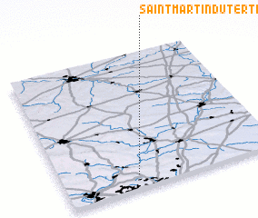 3d view of Saint-Martin-du-Tertre