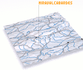 3d view of Miraval-Cabardès