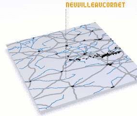 3d view of Neuville-au-Cornet