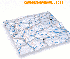 3d view of Caudiès-de-Fenouillèdes