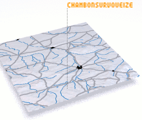 3d view of Chambon-sur-Voueize