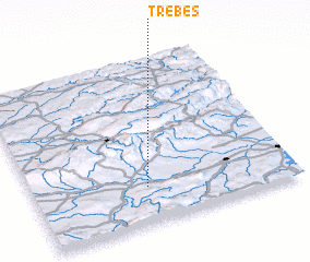 3d view of Trèbes