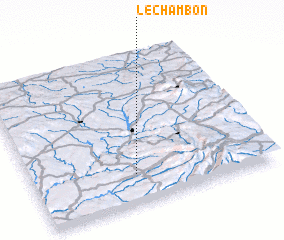 3d view of Le Chambon