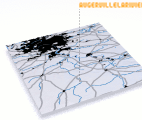 3d view of Augerville-la-Rivière